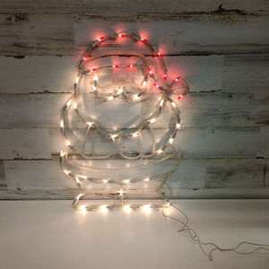 Vintage Santa Claus Lighted Sculpture 20” Christmas Holidays